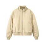 Blouson d'aviateur déstructuré à col montant pour homme