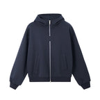 Veste polaire à capuche unisexe avec double fermeture éclair