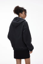 Veste polaire à capuche unisexe avec double fermeture éclair
