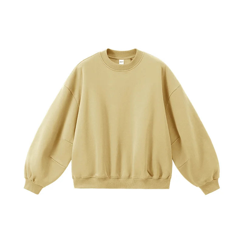 Unisex Fleece Curved Sleeve Crewneck Sweatshirt