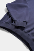 Sweat-shirt ras du cou unisexe en molleton à manches incurvées