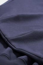 Sweat-shirt ras du cou unisexe en molleton à manches incurvées