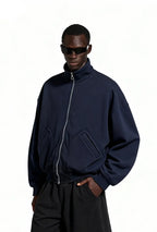 Veste zippée polaire col montant pour homme