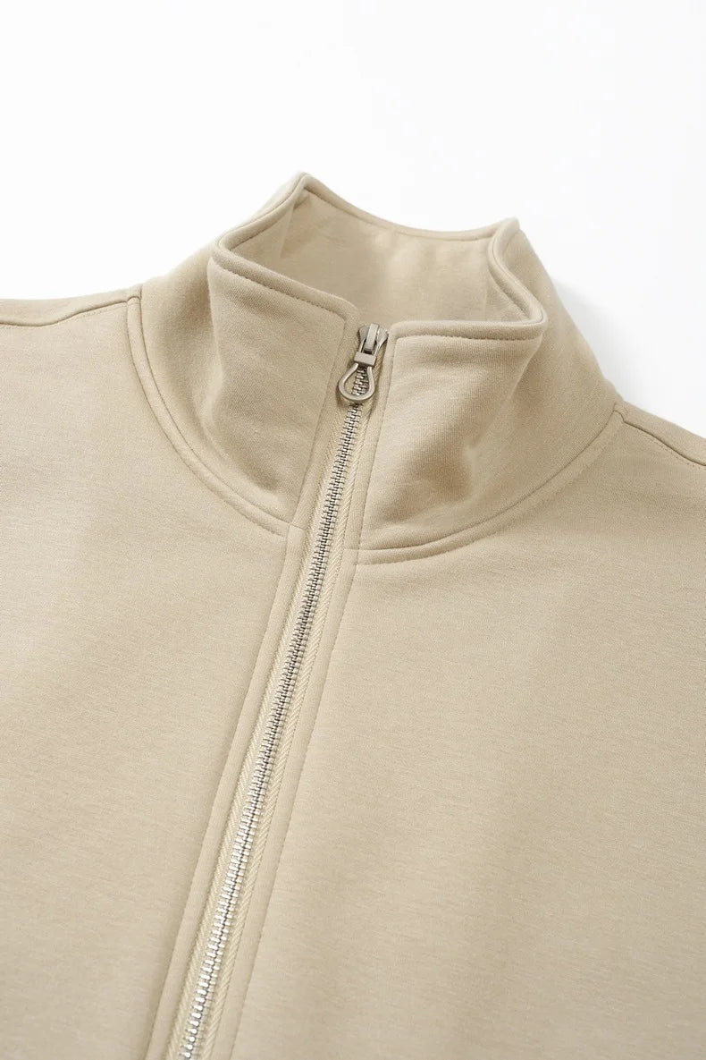 Veste zippée polaire col montant pour homme