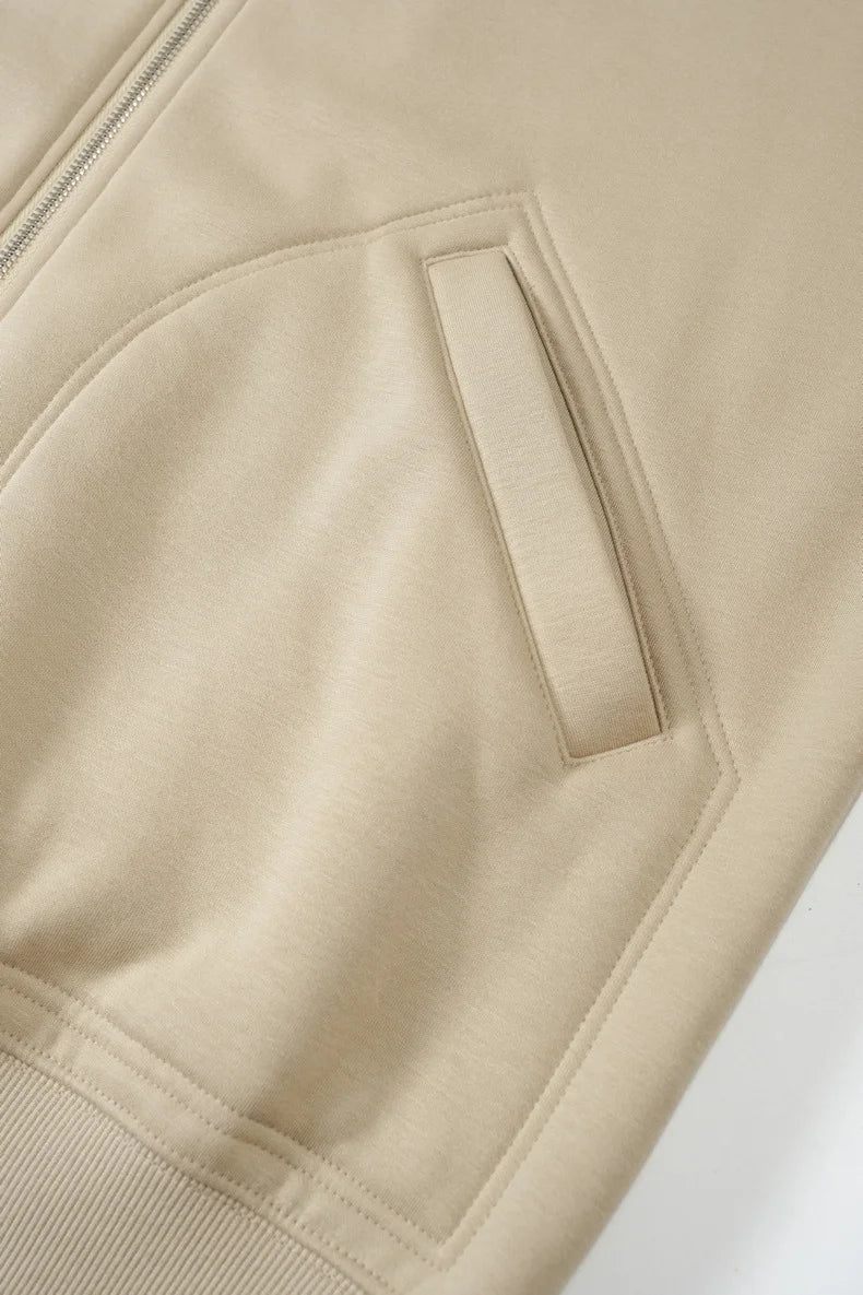 Veste zippée polaire col montant pour homme