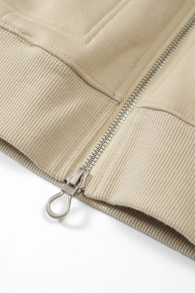 Veste zippée polaire col montant pour homme
