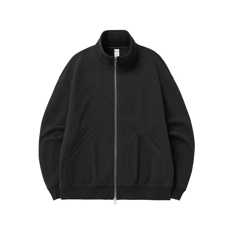 Men's Fleece Stand Collar Zip Jacket