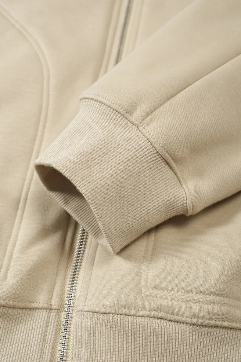 Veste zippée polaire col montant pour homme