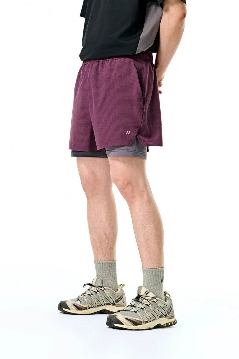 KESTRL "Aero-Shield" 2-in-1 Tech Shorts (UPF 50+)