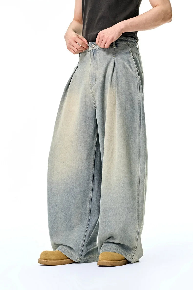 Kestrl Oversized Wide-Leg Denim: Heritage Wash Edition