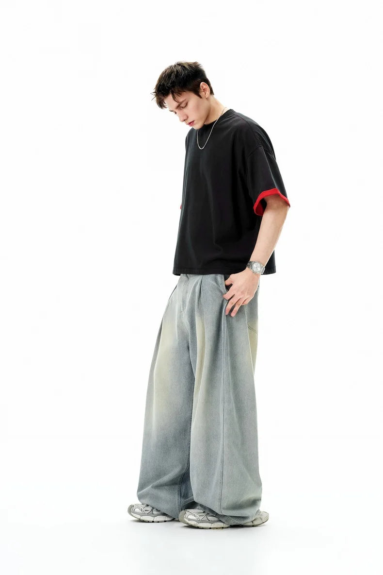 Kestrl Oversized Wide-Leg Denim: Heritage Wash Edition