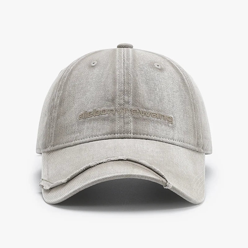Casquette de baseball brodée à panneau brut minimaliste