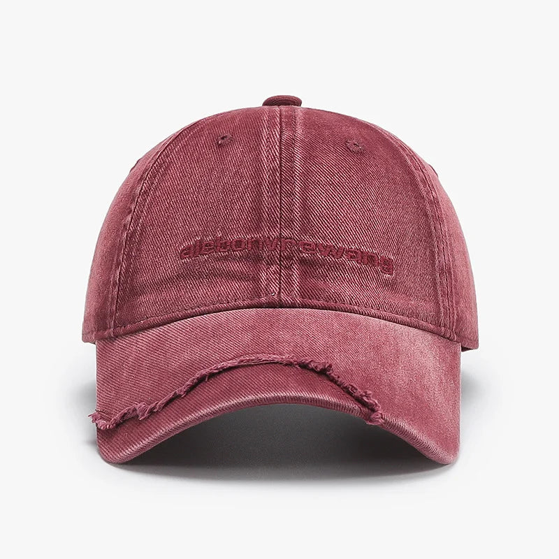 Casquette de baseball brodée à panneau brut minimaliste