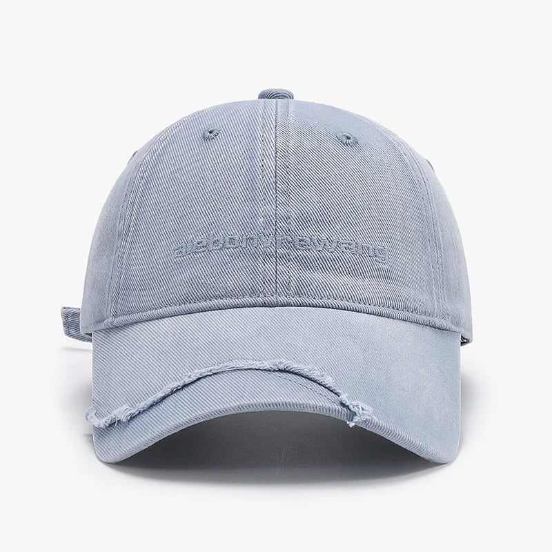 Casquette de baseball brodée à panneau brut minimaliste