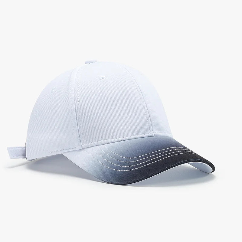 Gradient Brim Heritage Cap: Minimalist Fade Edition