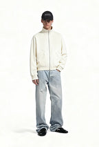 Veste zippée polaire col montant pour homme