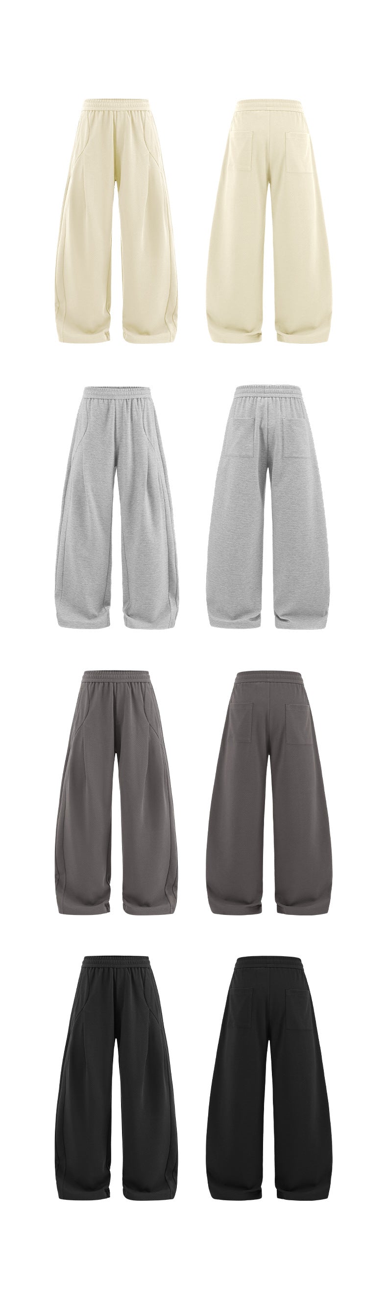 Pantalon unisexe en twill à jambes incurvées Paris