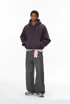 Streetwear Vintage Washed Frayed Detail Cargo Pants