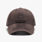 Casquette de baseball brodée en coton délavé vieilli