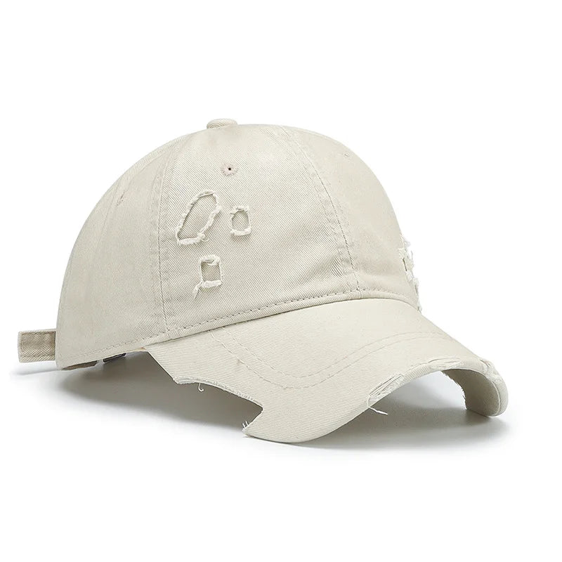 Casquette Héritage Vintage "Fissurée" : Édition Personnalité Vieillie à la Main