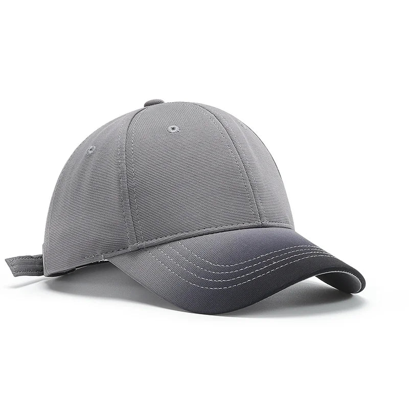 Gradient Brim Heritage Cap: Minimalist Fade Edition