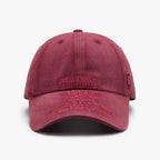 Casquette de baseball brodée en coton délavé vieilli