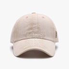 Casquette de baseball brodée en coton délavé vieilli