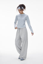 Pantalon unisexe en twill à jambes incurvées Paris