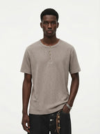 T-shirt Henley « Old Money » été 2026
