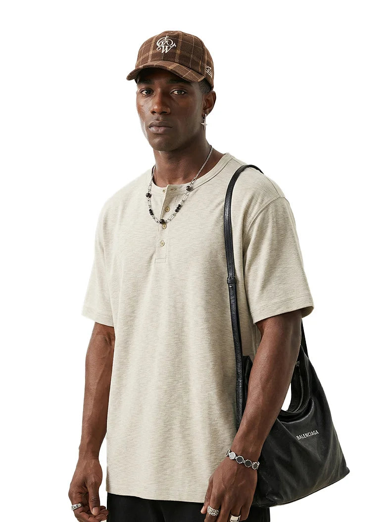 T-shirt Henley « Old Money » été 2026