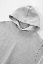Sweat à capuche sans manches à ourlet roulé style urbain