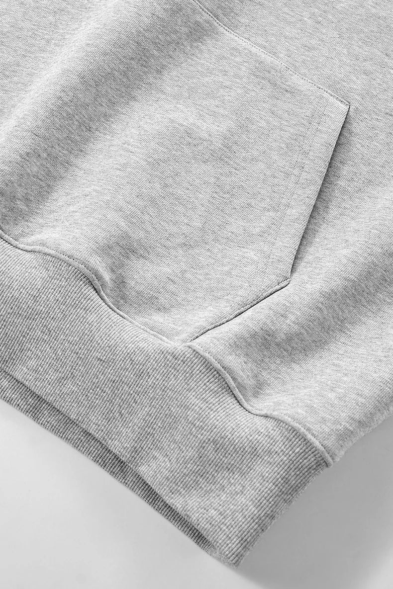 Sweat à capuche sans manches à ourlet roulé style urbain