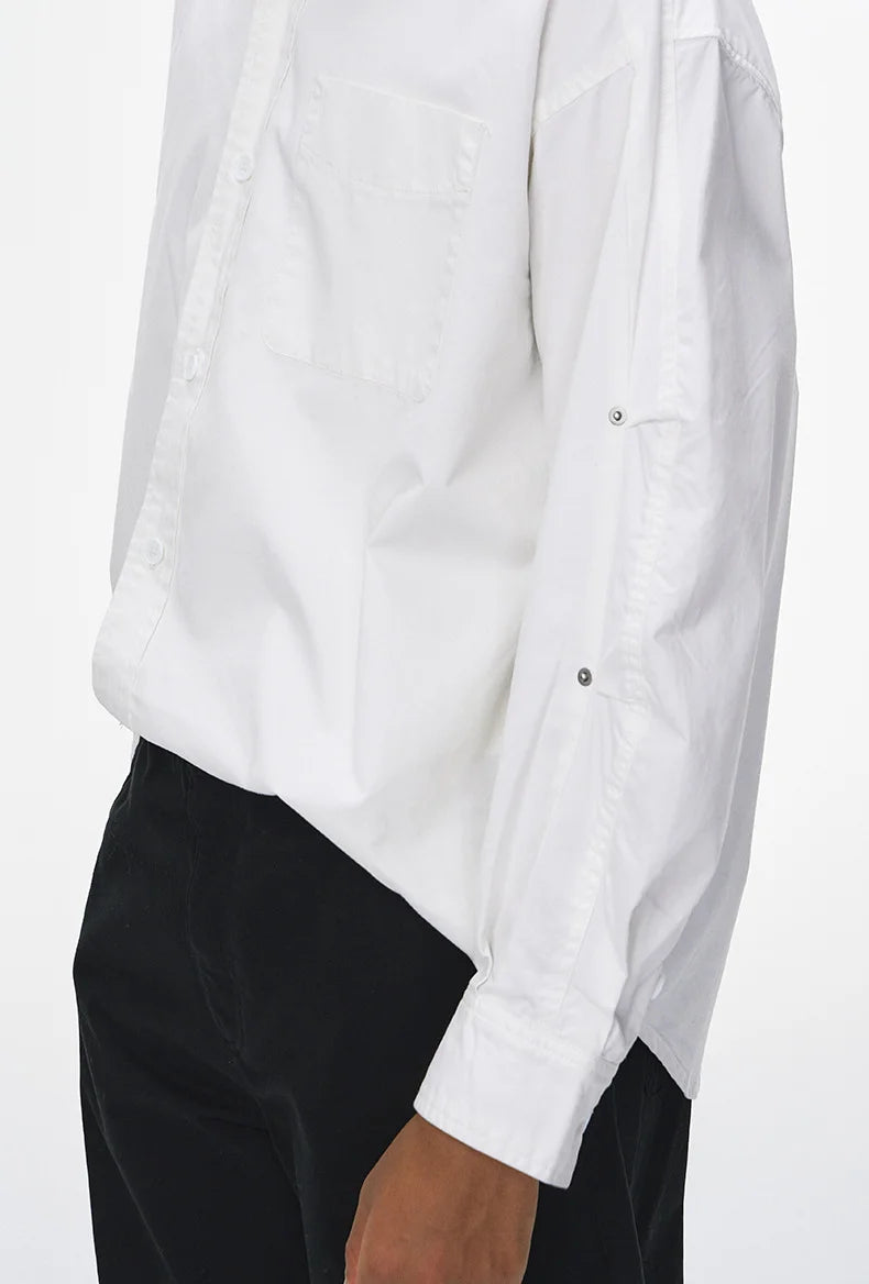 Chemise de travail en coton délavé vintage pour homme Printemps 26