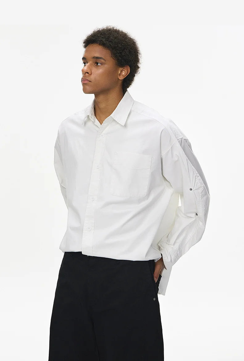 Chemise de travail en coton délavé vintage pour homme Printemps 26