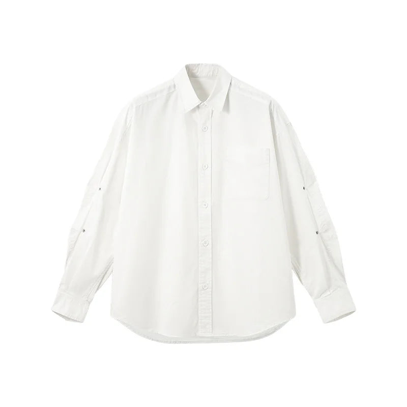 Chemise de travail en coton délavé vintage pour homme Printemps 26