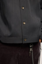 Veste en jean de travail en velours côtelé extensible pour homme
