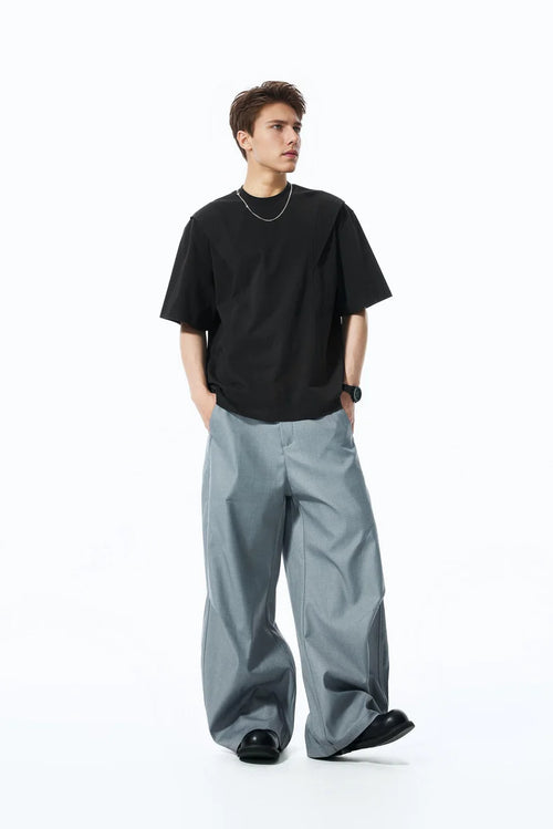"Deconstructed" 260G Heavyweight Tee — Streetwear Paneled Short Sleeve