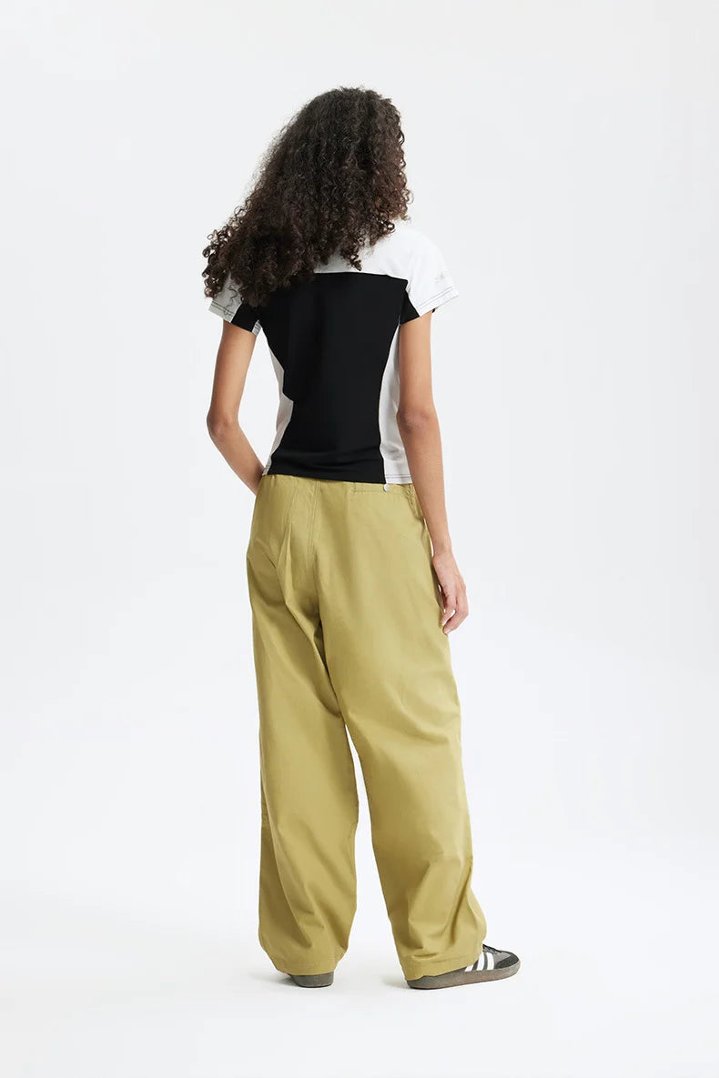 T-shirt zippé Aero-Cool pour femme Summer26 — Haut de cyclisme sculptant contrasté