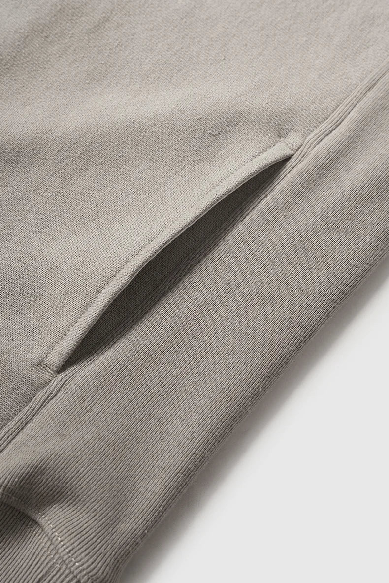 Sweat-shirt homme texturé à col montant et demi-zip
