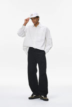 Vintage Deconstructed Curved Cargo Pants