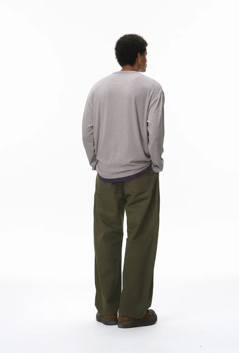 Vintage Deconstructed Curved Cargo Pants
