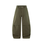 Vintage Deconstructed Curved Cargo Pants