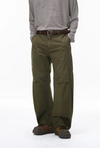 Vintage Deconstructed Curved Cargo Pants