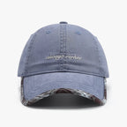 Vintage Plaid Pattern Letter Embroidery Baseball Cap