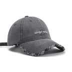 Vintage Plaid Pattern Letter Embroidery Baseball Cap