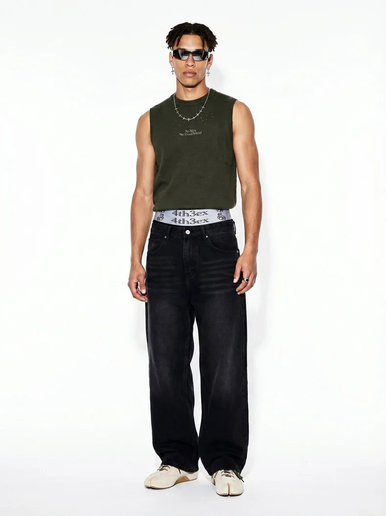 Kestrl Vintage Straight-Leg Denim Jeans