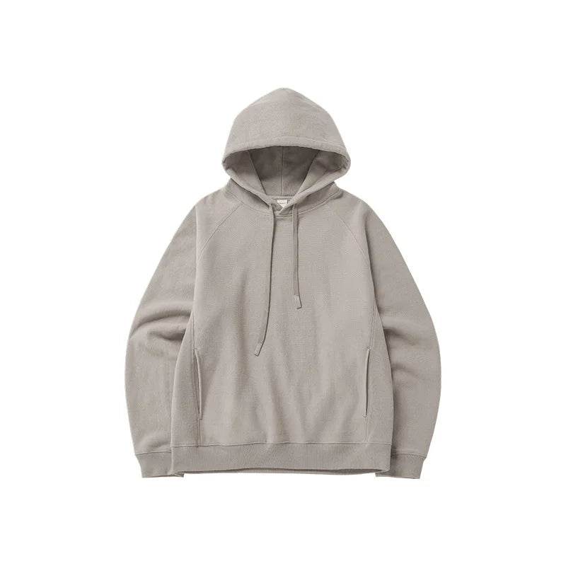 Sweat à capuche unisexe texturé vintage