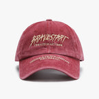 Casquette de baseball brodée de style urbain vieilli