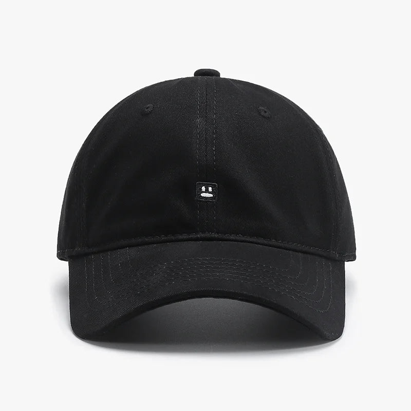 Casquette brodée "Emoji" à couronne souple délavée