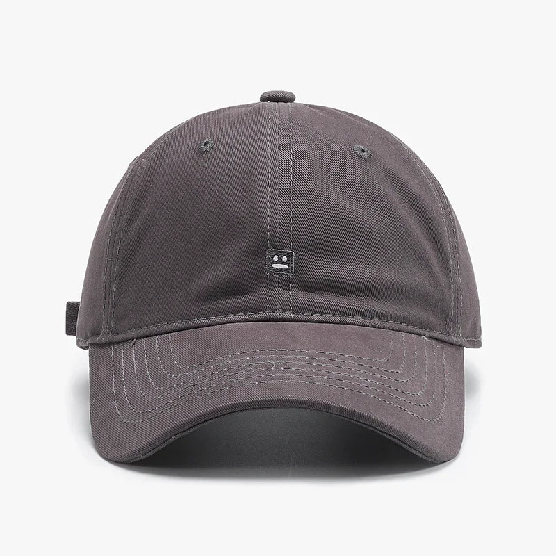 Casquette brodée "Emoji" à couronne souple délavée